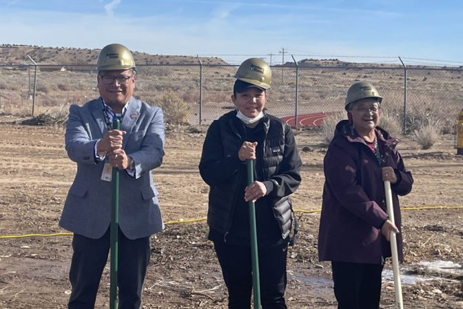 DODE, Navajo leaders join Tohatchi High School groundbreaking