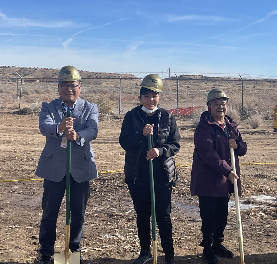 DODE, Navajo leaders join Tohatchi High School groundbreaking